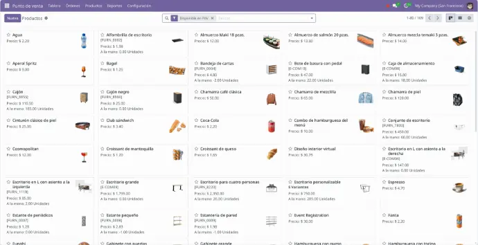 odoo multiprisma - productos